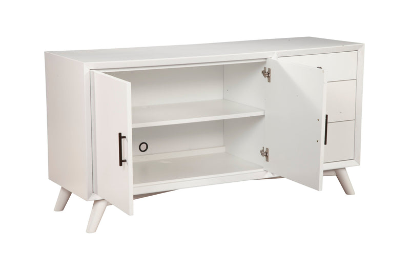 Melbourne Two Drawers Sideboard, White Alpine