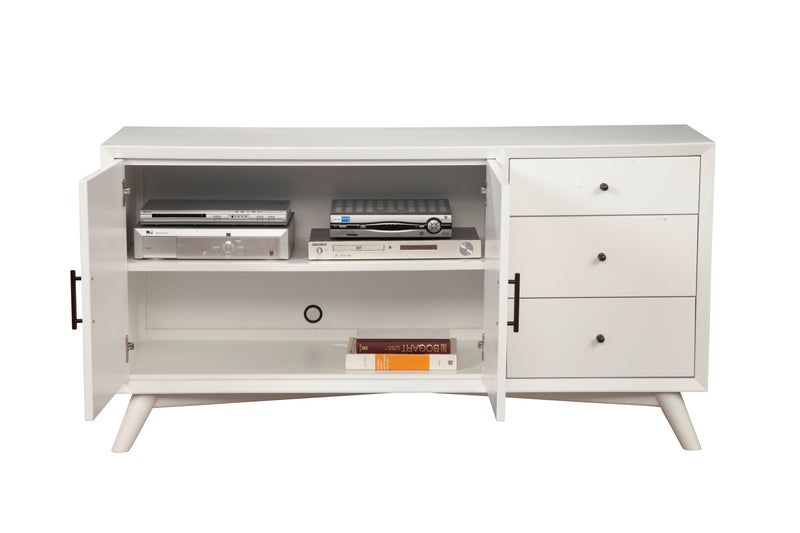 Melbourne Two Drawers Sideboard, White Alpine