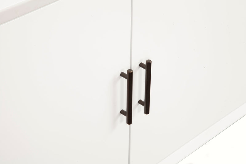 Melbourne Two Drawers Sideboard, White Alpine