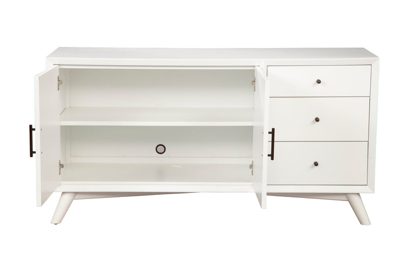 Melbourne Two Drawers Sideboard, White Alpine