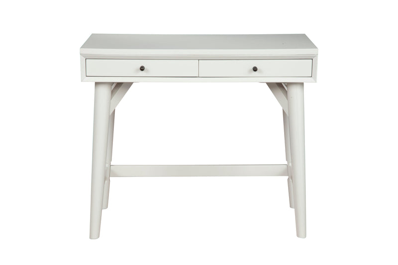 Melbourne Two Drawers Mini Desk, White Alpine