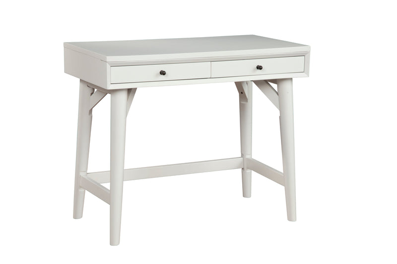 Melbourne Two Drawers Mini Desk, White Alpine