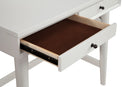 Melbourne Two Drawers Mini Desk, White Alpine