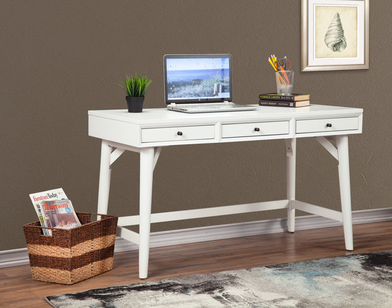 Melbourne Three Drawers Large Desk, White