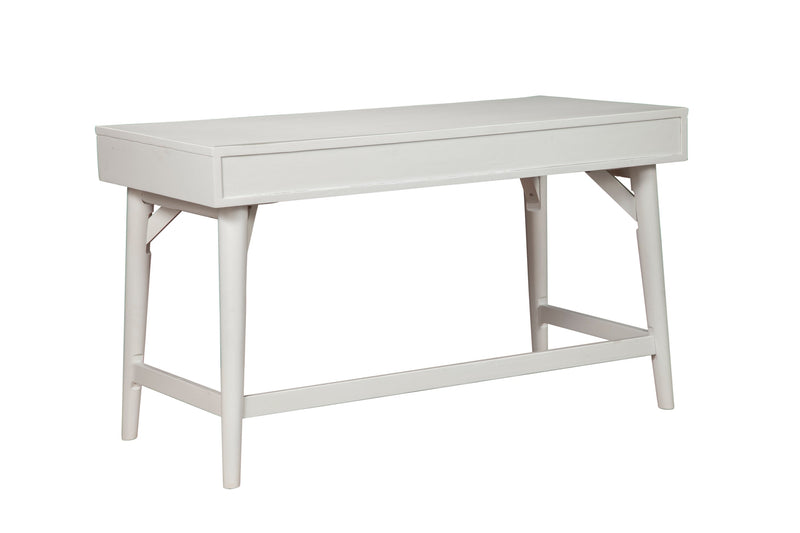 Melbourne Three Drawers Large Desk, White Alpine