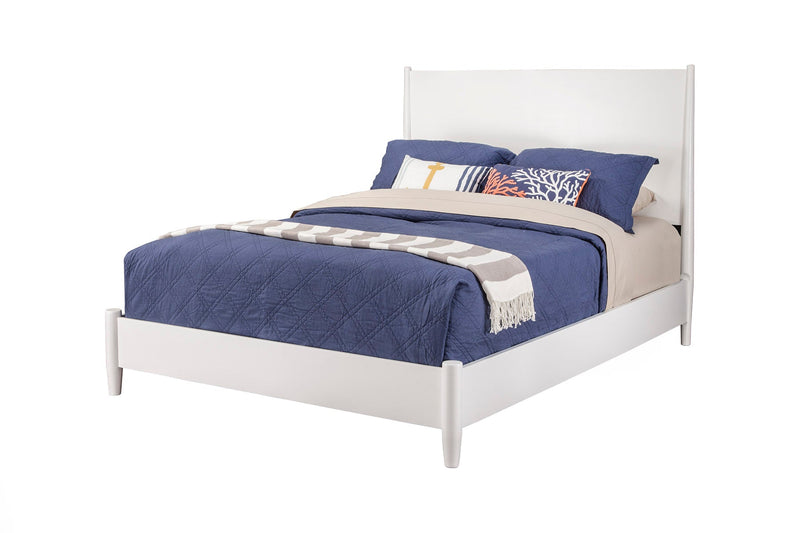 Melbourne Standard King Panel Bed, White Alpine