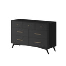 Melbourne 7 Drawer Dresser, Black Alpine