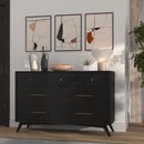 Melbourne 7 Drawer Dresser, Black Alpine