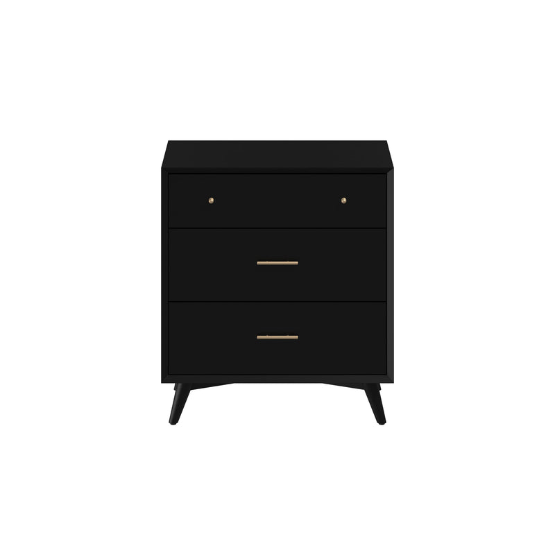 Melbourne 3 Drawer Chest, Black