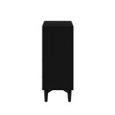 Melbourne 4 Drawer Multifunction Chest w/Pull Out Tray, Black Alpine