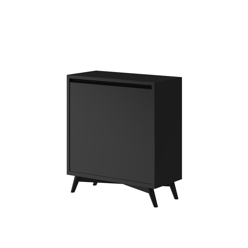 Melbourne 4 Drawer Multifunction Chest w/Pull Out Tray, Black Alpine