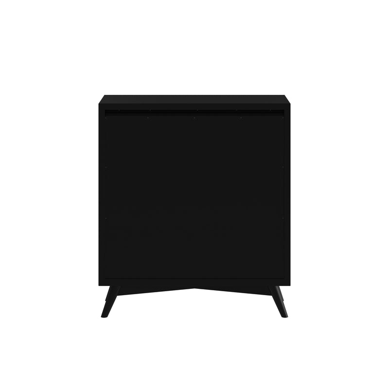 Melbourne 4 Drawer Multifunction Chest w/Pull Out Tray, Black Alpine