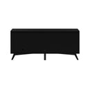 Melbourne 3 Drawers & 2 Sliding Doors Large TV Stand, Black Alpine