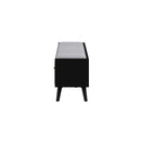 Melbourne 2 Drawers Bench, Black Alpine