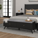 Melbourne 2 Drawers Bench, Black Alpine