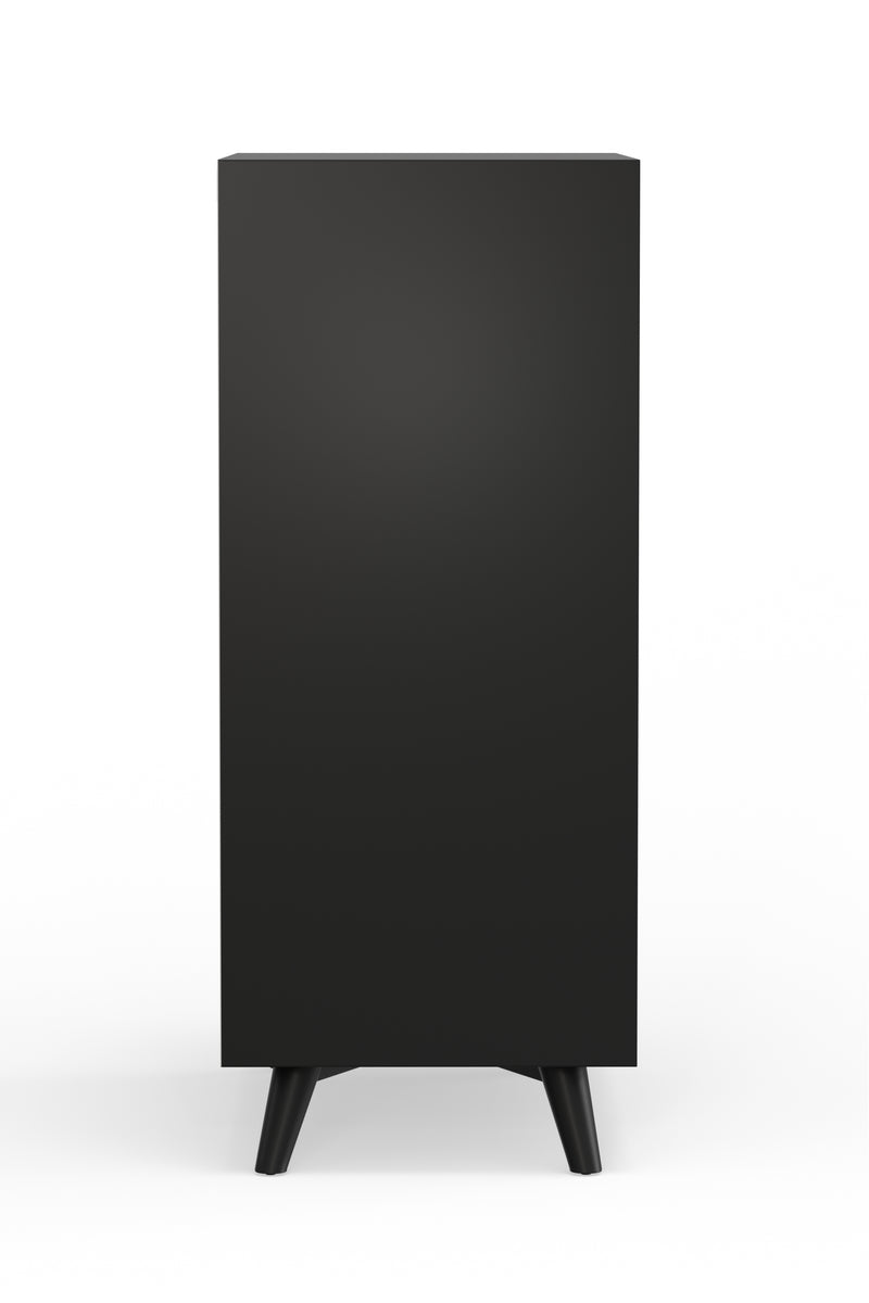 Melbourne Large Bar Cabinet w/Drop Down Tray, Black