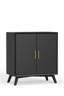 Melbourne Small Bar Cabinet, Black Alpine