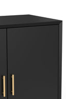 Melbourne Small Bar Cabinet, Black Alpine