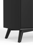 Melbourne Small Bar Cabinet, Black Alpine