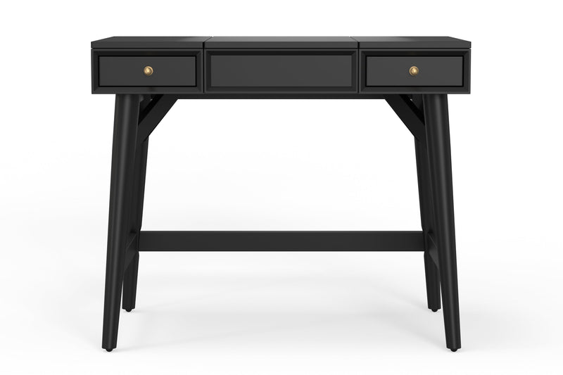 Melbourne Bedroom Vanity, Black Alpine