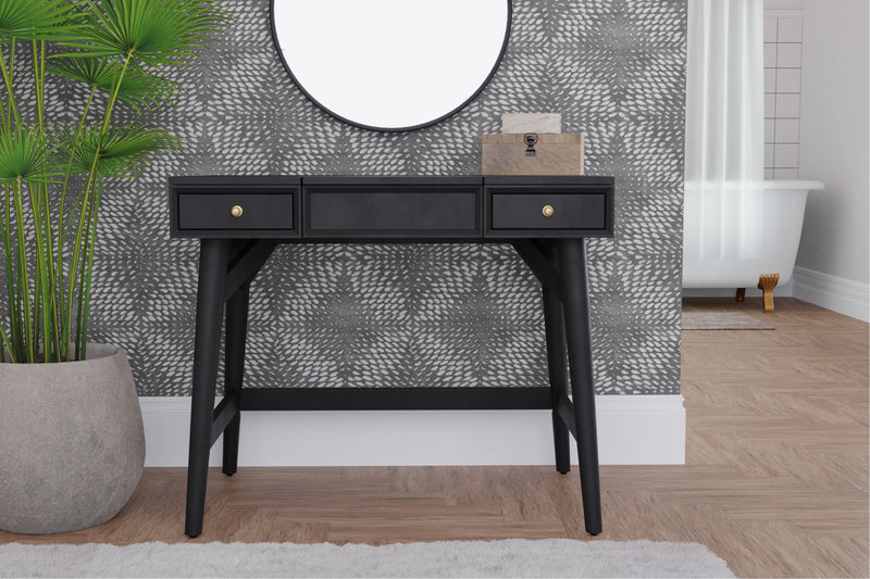 Melbourne Bedroom Vanity, Black Alpine