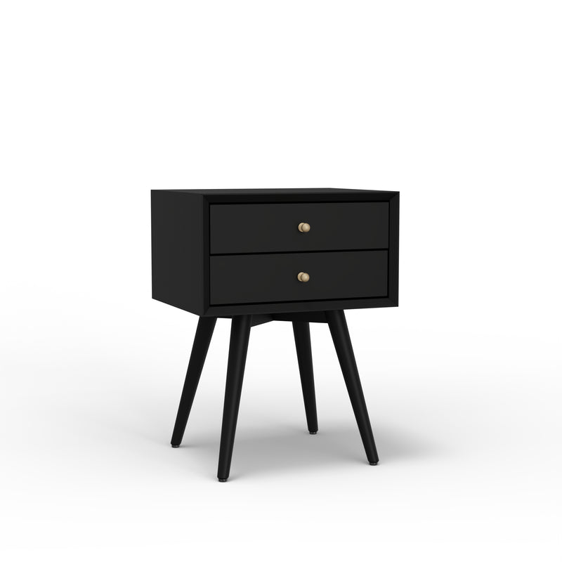 Melbourne Small Nightstand, Black