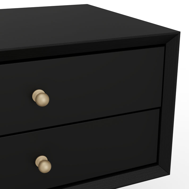 Melbourne Small Nightstand, Black