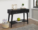 Melbourne 2 Drawers Console Table, Black Alpine
