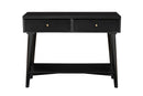 Melbourne 2 Drawers Console Table, Black Alpine