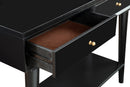 Melbourne 2 Drawers Console Table, Black Alpine
