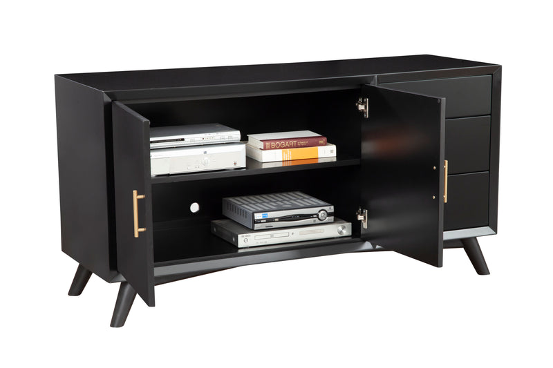 Melbourne Two Drawers Sideboard, Black