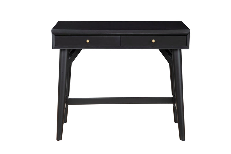 Melbourne Two Drawers Mini Desk, Black