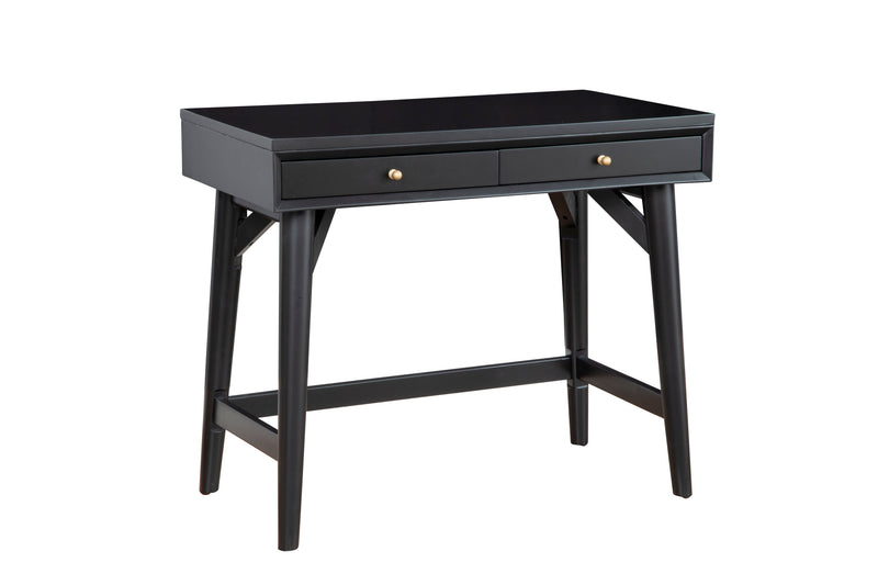 Melbourne Two Drawers Mini Desk, Black