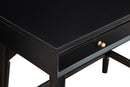 Melbourne Two Drawers Mini Desk, Black Alpine
