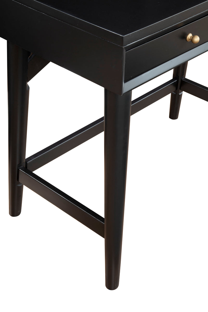 Melbourne Two Drawers Mini Desk, Black