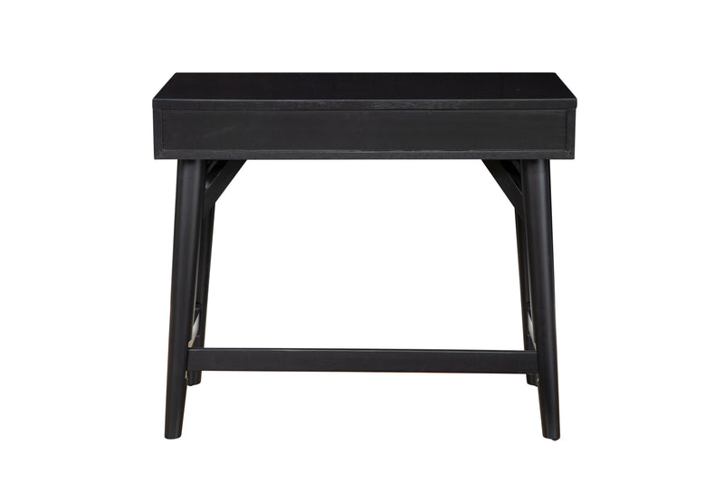 Melbourne Two Drawers Mini Desk, Black Alpine