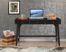 Melbourne Three Drawers Large Desk, Black Alpine