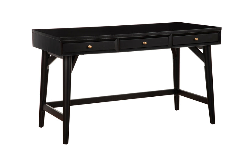 Melbourne Three Drawers Large Desk, Black