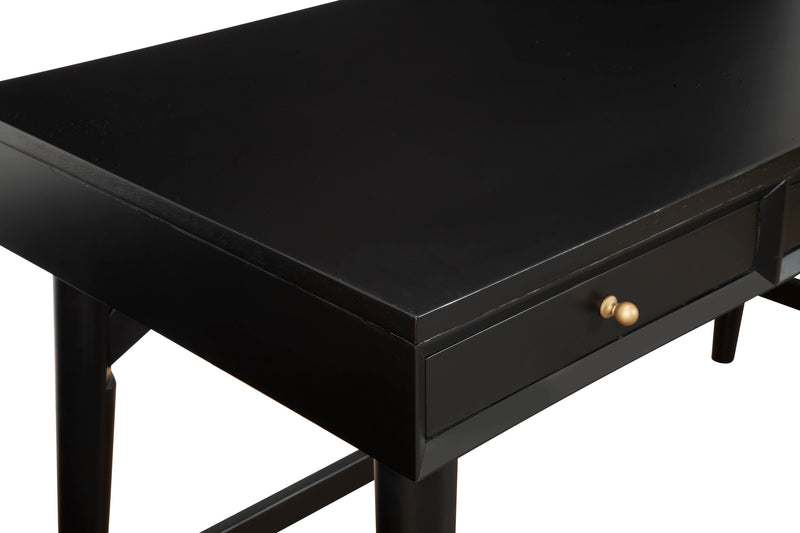 Melbourne Three Drawers Large Desk, Black