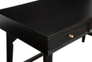 Melbourne Three Drawers Large Desk, Black Alpine