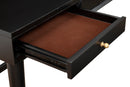 Melbourne Three Drawers Large Desk, Black Alpine