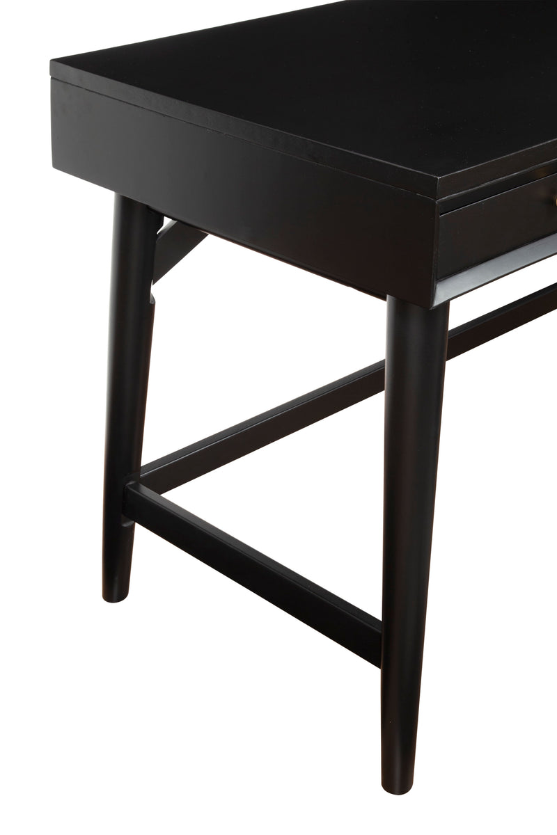 Melbourne Three Drawers Large Desk, Black