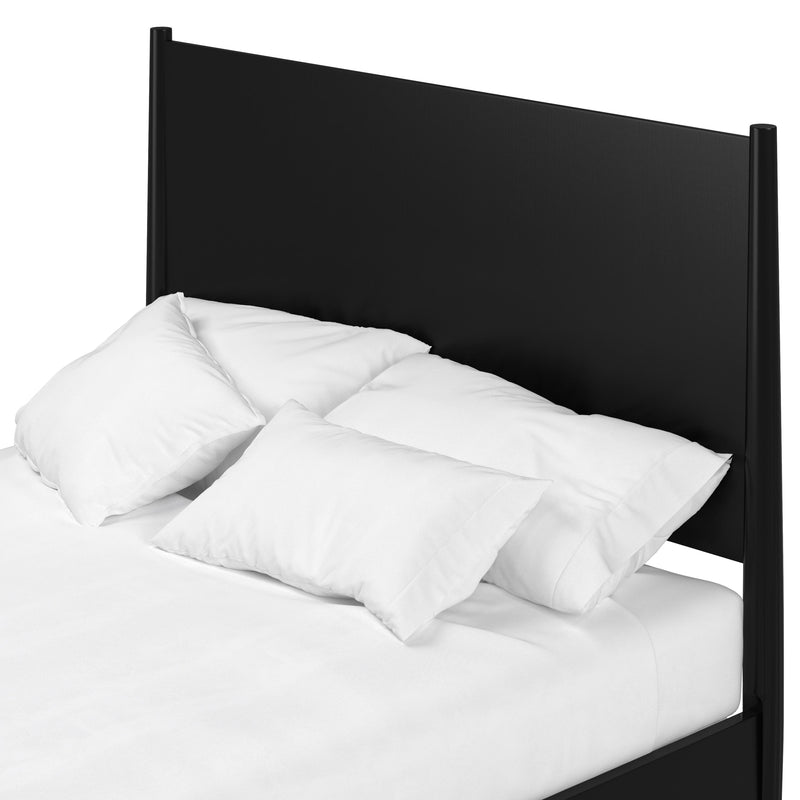 Melbourne Queen Panel Bed, Black