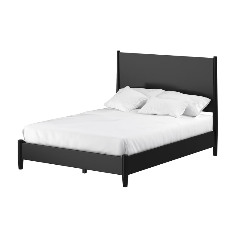 Melbourne Full Size Panel Bed, Black