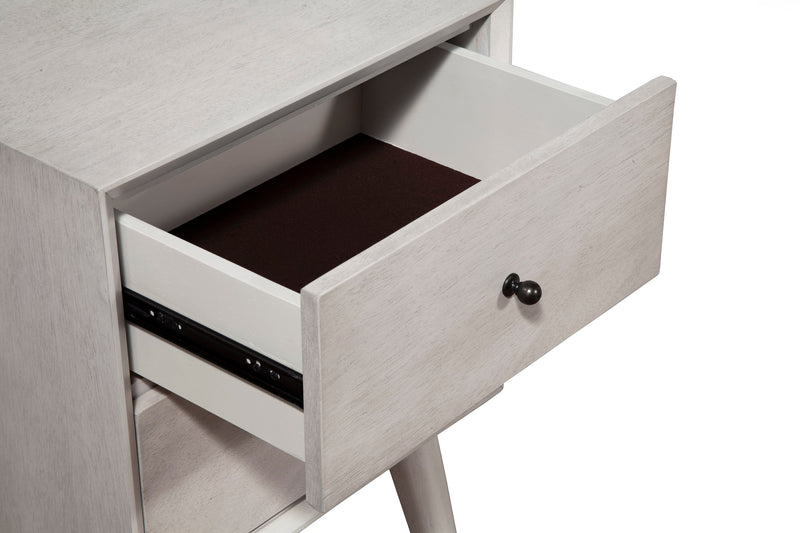 Melbourne 2 Drawer Nightstand, Gray Alpine
