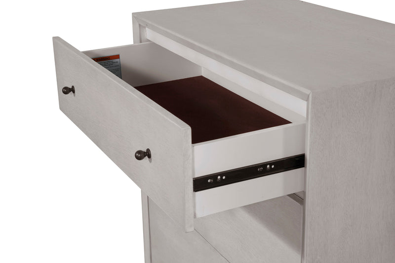 Melbourne 3 Drawer Chest, Gray Alpine