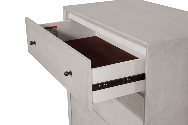 Melbourne 3 Drawer Chest, Gray Alpine