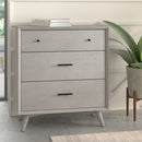 Melbourne 3 Drawer Chest, Gray Alpine