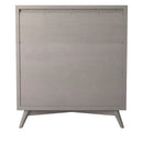 Melbourne 4 Drawer Multifunction Chest w/Pull Out Tray, Gray Alpine