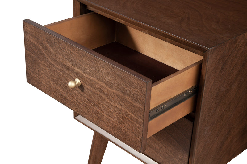 Melbourne 2 Drawer Nightstand, Walnut